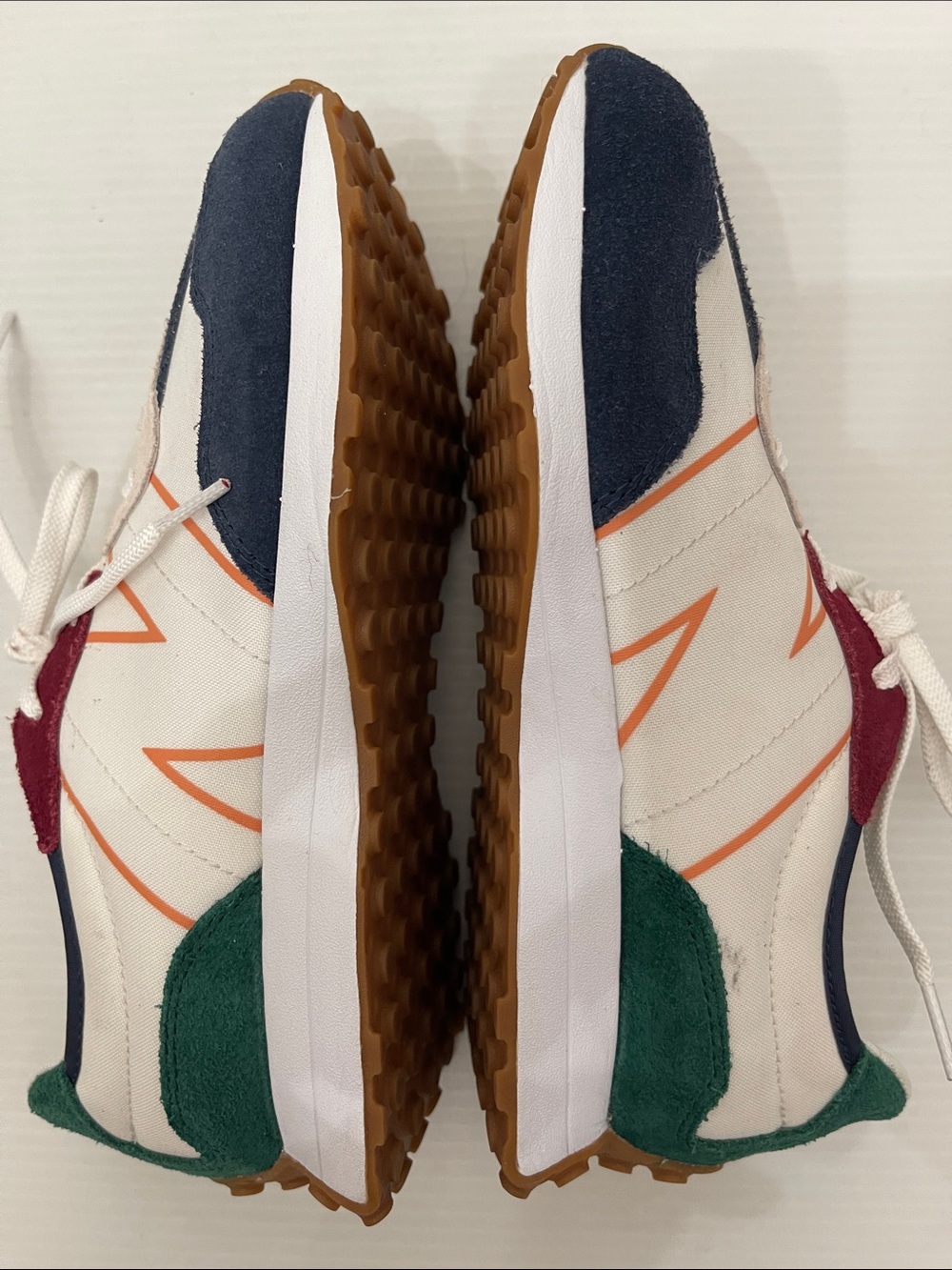NEW BALANCE 327 V1 NATURAL INDIGO MULTICOLOR SNEAKERS MENS-BOYS SIZE 5 - Picture 13 of 14